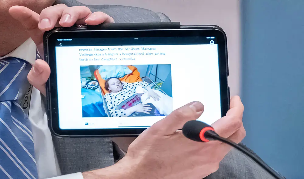 El representante permanente de Ucrania, Sergiy Kyslytsya, se refirió a este caso en el Consejo de Seguridad y acusó a Rusia de mentir al respecto. Foto: ONU/EFE