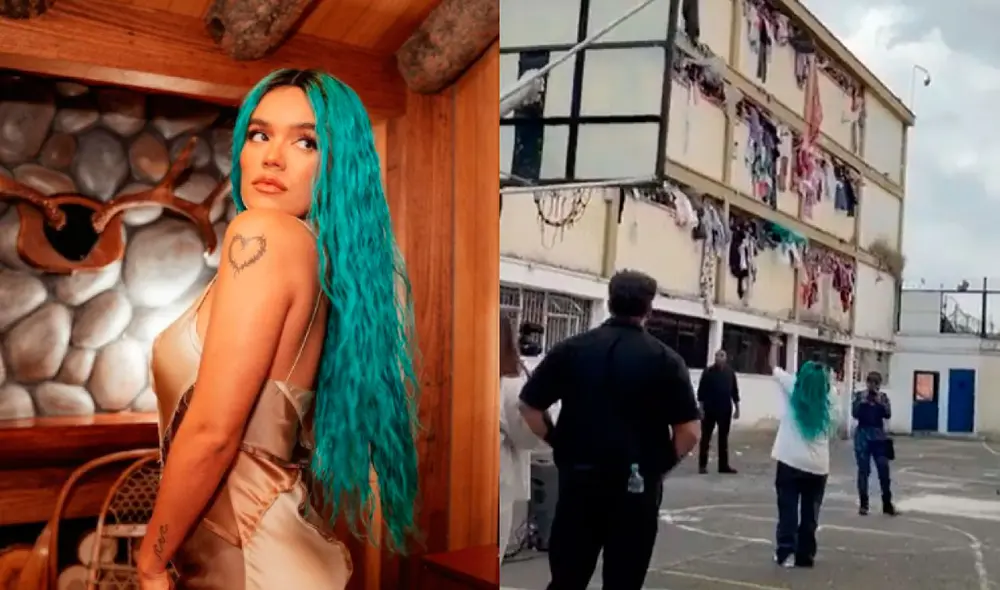 Seguidores de Karol G elogiaron su visita al penal de mujeres. Foto: composición Karol G, El gordo y la flaca/Instagram