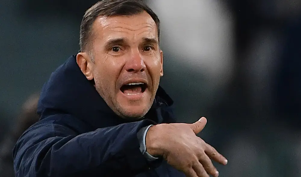Andriy Shevchenko se desempeña actualmente como entrenador. Foto: AFP