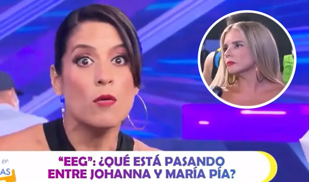 María Pía Copello y Johanna San Miguel vienen enfrentándose hace varios días. Foto: captura América.