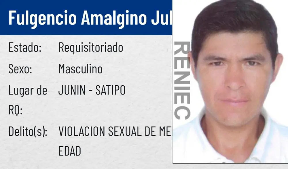 Requisitoriado abusó de menor de edad. Foto: PNP