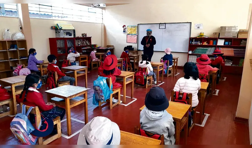 Deficiencias. Algunos colegios de Cusco todavía tienen problemas para adecuarse al inicio presencial del año escolar.