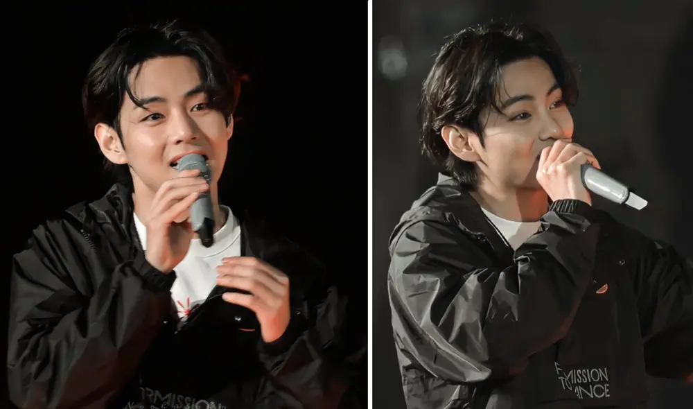 Taehyung de BTS se presentó en "Permission to dance on stage en Seúl", concierto presencial que duró casi tres horas. Foto: composición La República/Twitter @nochubahm