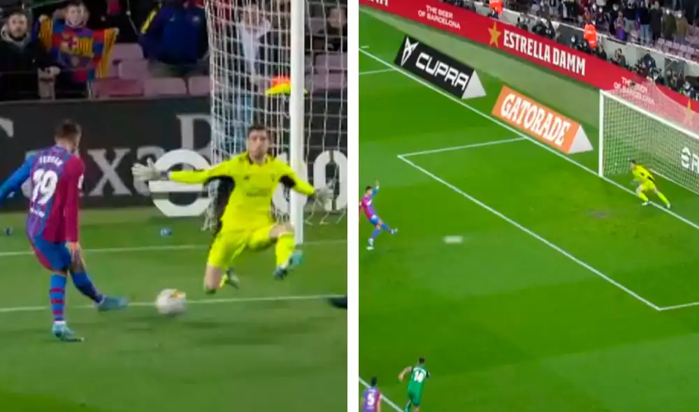 Ferran Torres decretó un doblete de goles contra Osasuna por LaLiga. Foto: captura DirecTV Sports