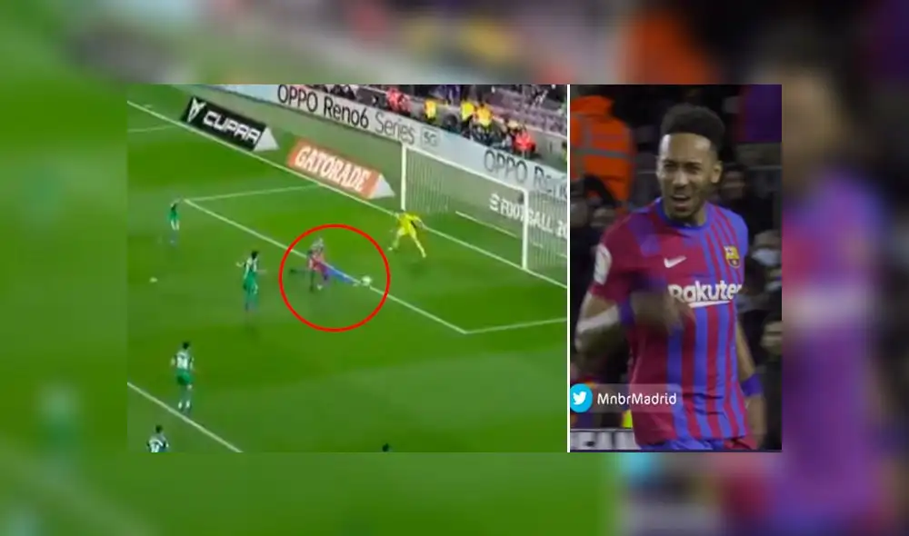 Aubameyang llegó esta temporada a Barcelona procedente de Arsenal. Foto: ESPN Aubameyang llegó esta temporada a Barcelona procedente de Arsenal. Foto: ESPN