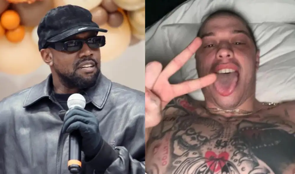 Kanye West y Pete Davidson hablaron sobre Kim Kardashian. Foto: composición/La República/Page Six