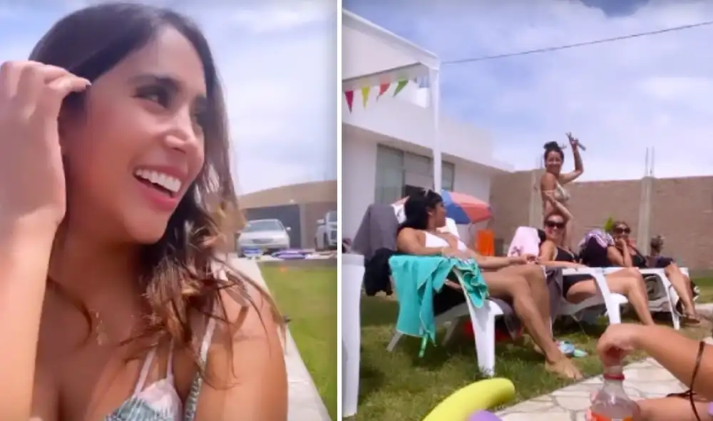 "Qué regias, divinas todas", dijo la actriz a las hermanas de Anthony Aranda. Foto: composición/Instagram Melissa Paredes