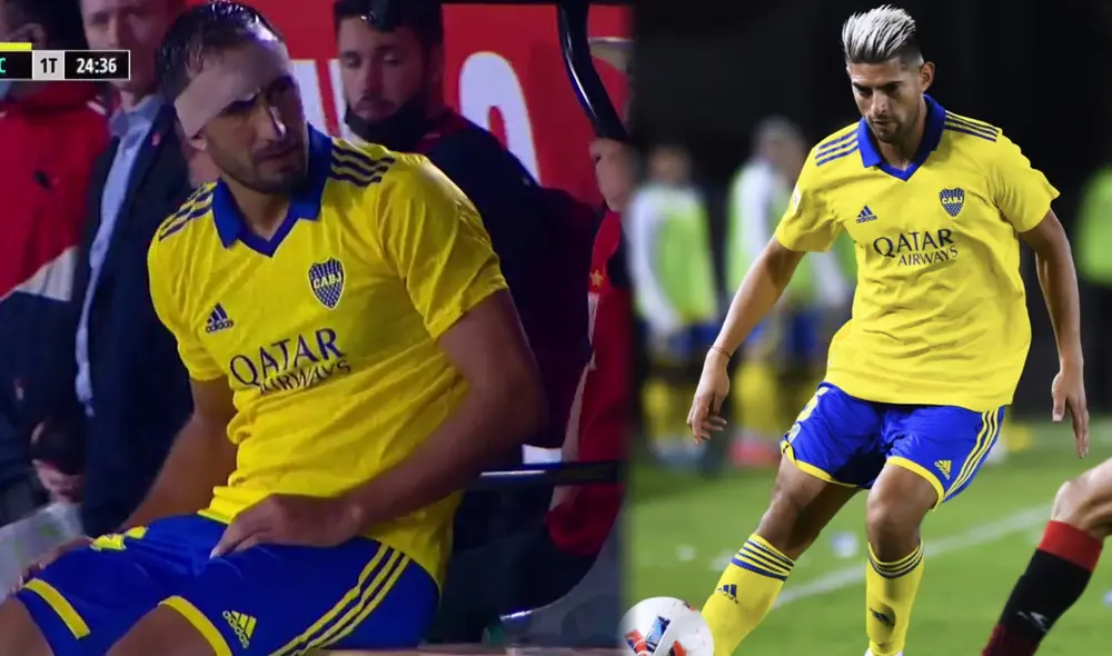 Carlos Zambrano ingresó en el aprtido Boca vs. Estudiantes en reemplazo de Izquierdoz. Foto: composición/captura ESPN/Zambrano