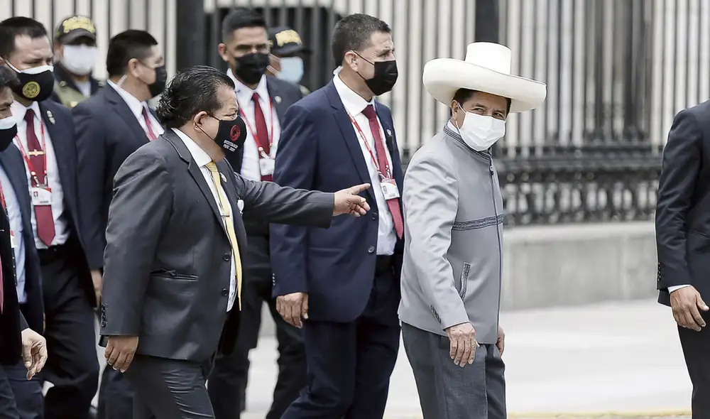 Distancia. Bruno Pacheco se siente ‘’abandonado’' por el presidente Castillo, quien ya no le responde las llamadas telefónicas. Foto: Marco Cotrina/La República