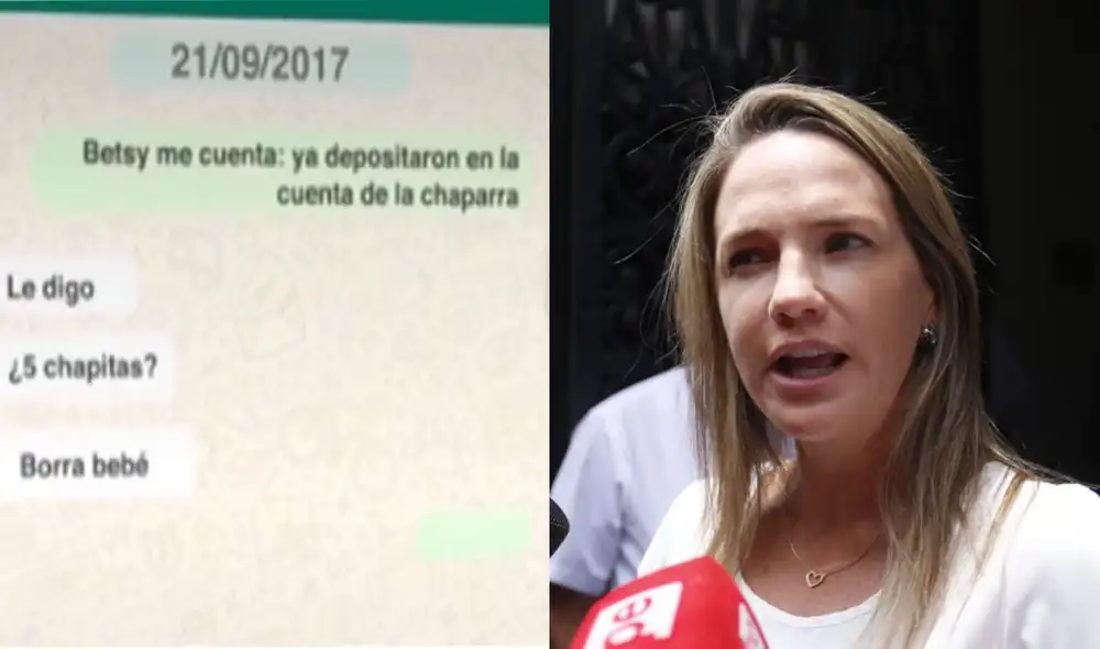 El programa dominical Punto Final reveló chats de WhatsApp de la exlegisladora. Foto: composición/La República-captura El programa dominical Punto Final reveló chats de WhatsApp de la exlegisladora. Foto: composición/La República-captura