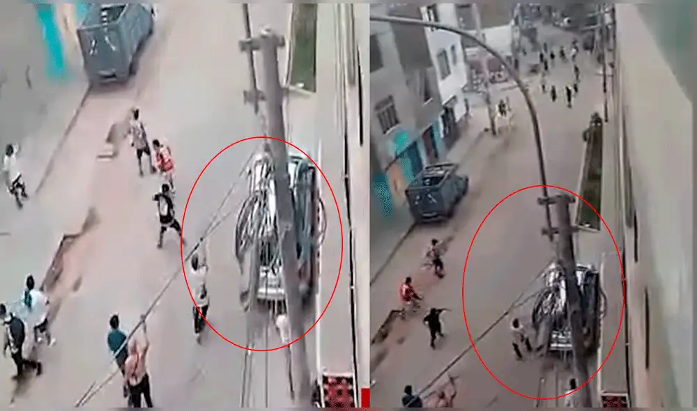 Vecinos exigen más seguridad en la zona. Foto: captura / Panamericana Vecinos exigen más seguridad en la zona. Foto: captura / Panamericana