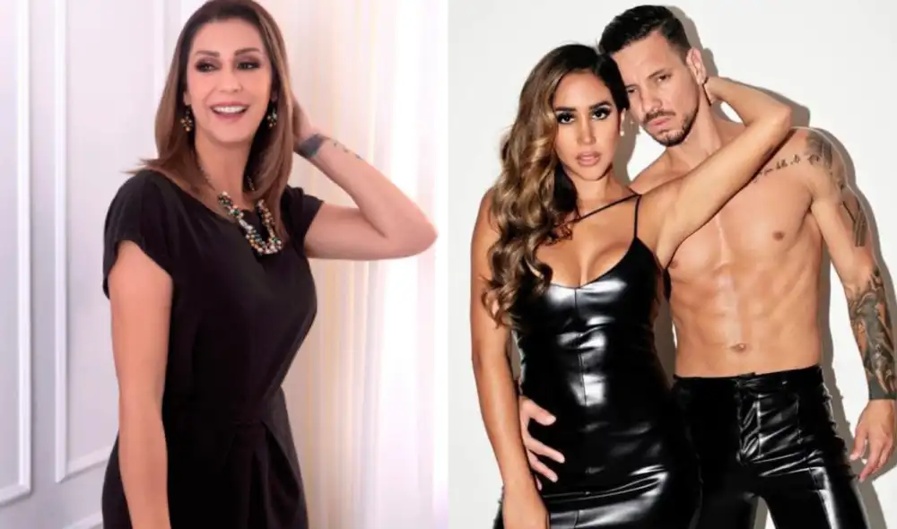 Karla Tarazona afirmó que la relación de  Melissa Paredes y Anthony Aranda podría estar pasando por un mal momento. Foto: composición/ La República