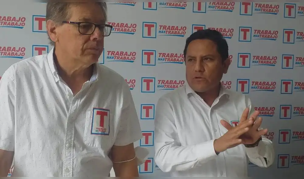 Elias Rodríguez y Martín Sifuentes condenaron el hecho criminal contra precandidata. Foto: Yolanda Goicochea / URPI LR