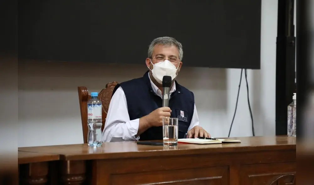 Piero Corvetto garantizó la transparencia en el proceso electoral. Foto: ONPE Piero Corvetto garantizó la transparencia en el proceso electoral. Foto: ONPE