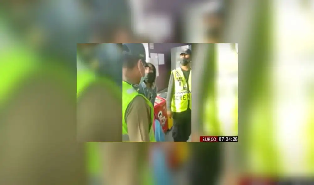 En todo momento, el hombre se negó a identificarse. Foto: captura de Buenos días Perú