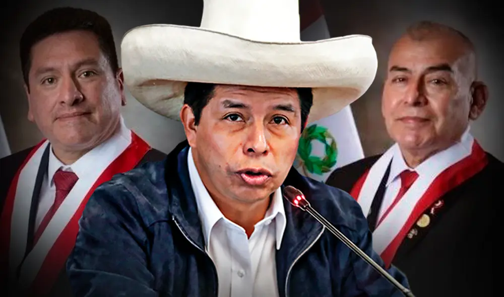 Luis Aragón y José Arriola de Acción Popular consideran que Pedro Castillo debería responder sobre Sarratea, Bruno Pacheco, Karelim López, entre otros temas. Foto: composición de Fabrizio Oviedo/La República