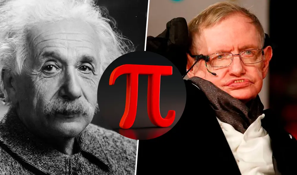 El Día de Pi coincide con la fecha del fallecimiento de Stephen Hawking y el nacimiento de Albert Einstein. Foto: composición / LR El Día de Pi coincide con la fecha del fallecimiento de Stephen Hawking y el nacimiento de Albert Einstein. Foto: composición / LR