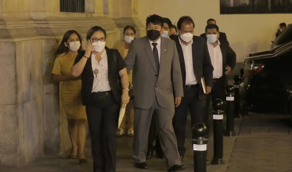 La mayoría de la bancada de Perú Libre votó en contra de admitir a debate moción de vacancia contra Pedro Castillo. Foto: Gerardo Marín