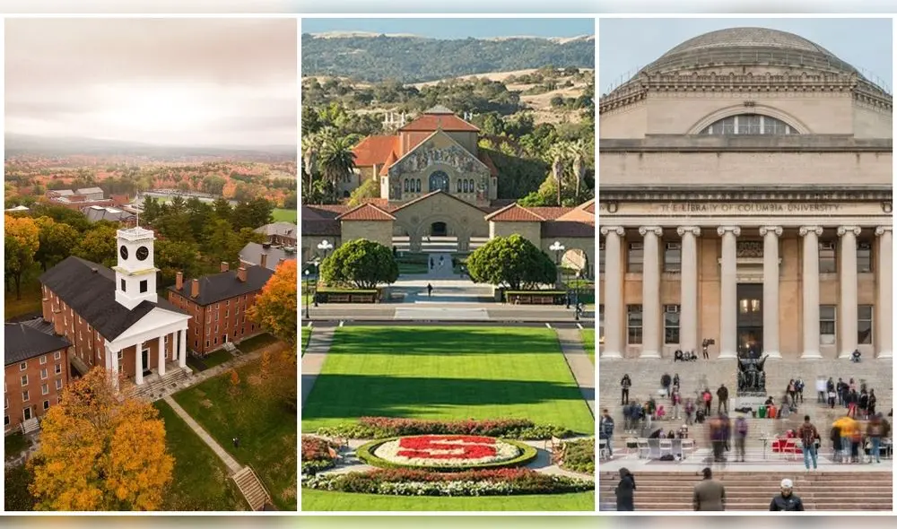 Universidades de Estados Unidos como Harvard y Columbia se encuentran en la lista de casas de estudio que brindan algún beneficio a estudiantes internacionales. Foto: composición LR