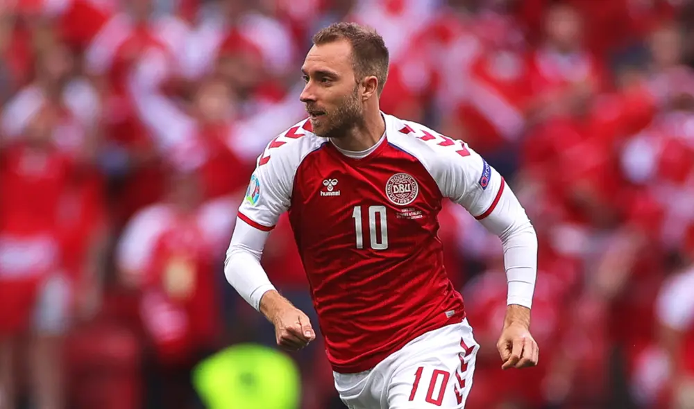 Eriksen disputó su último partido con Dinamarca el 12 de junio de 2021. Foto: EFE Eriksen disputó su último partido con Dinamarca el 12 de junio de 2021. Foto: EFE