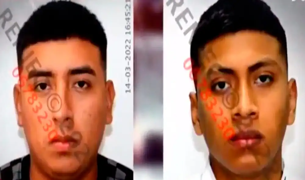 Piero Antezana Ito y Christian Mamani Tamara agredieron a joven con un bate, pero fueron puestos en libertad. Foto: Reniec