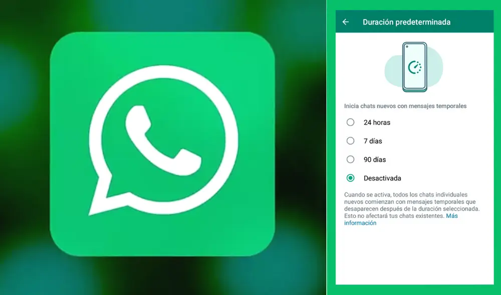 Si deseas enviar mensajes de forma temporal en WhatsApp, puedes hacerlo de la siguiente manera. Foto: composición LR