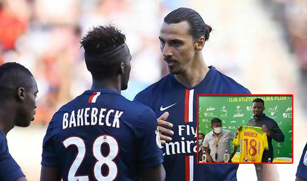 Jean-Christophe Bahebeck jugó en el PSG durante tres temporadas. Foto: composición difusión/Club Palmaflor