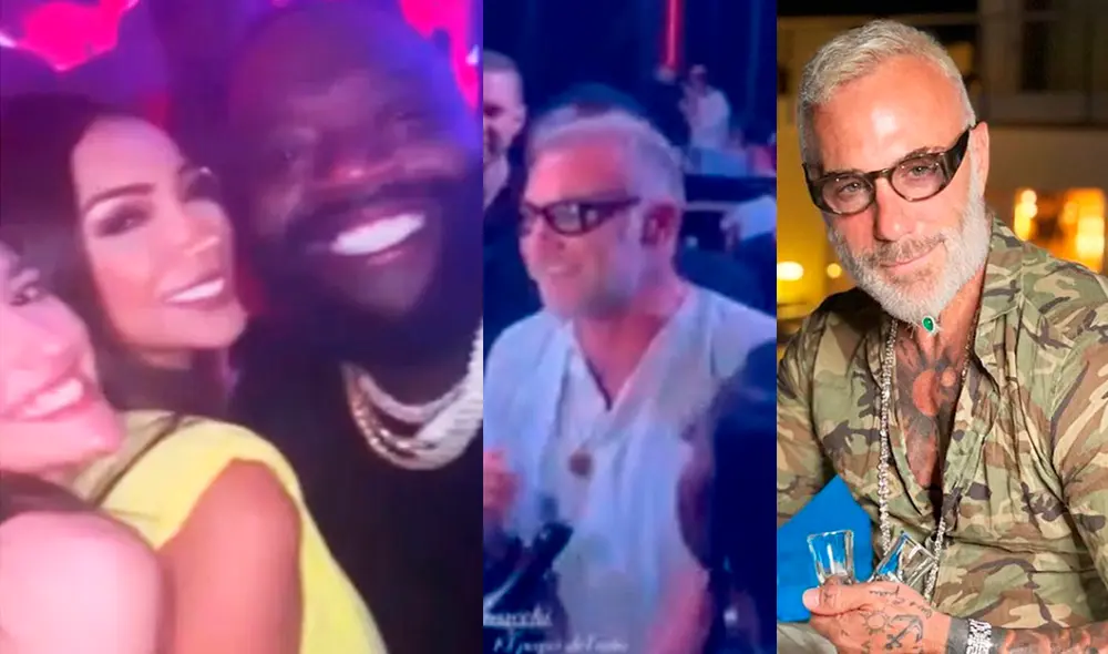 Paula Manzanal estuvo en fiesta de Gianluca Vacchi. Foto: capturas ATV / Instagram