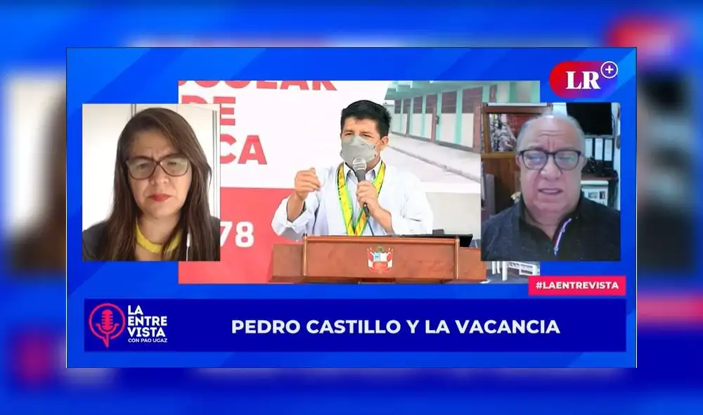 Paola Ugaz conversa con Fernando Tuesta acerca de lo que simboliza la aprobación a debate de la moción de vacancia en contra de Pedro Castillo. Foto: LR Paola Ugaz conversa con Fernando Tuesta acerca de lo que simboliza la aprobación a debate de la moción de vacancia en contra de Pedro Castillo. Foto: LR