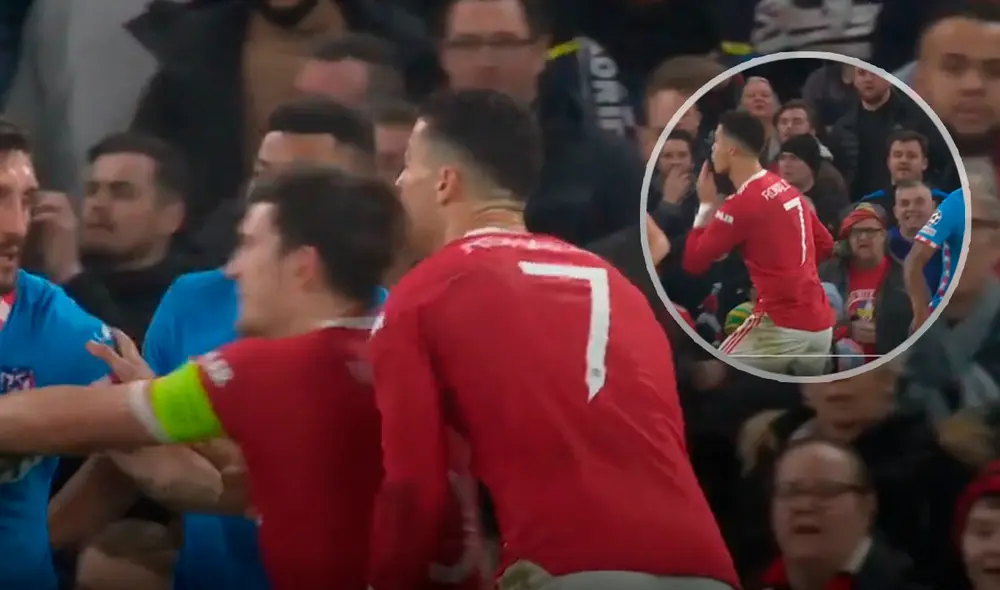 Maguire chancó a Cristiano. Foto: composición GLR