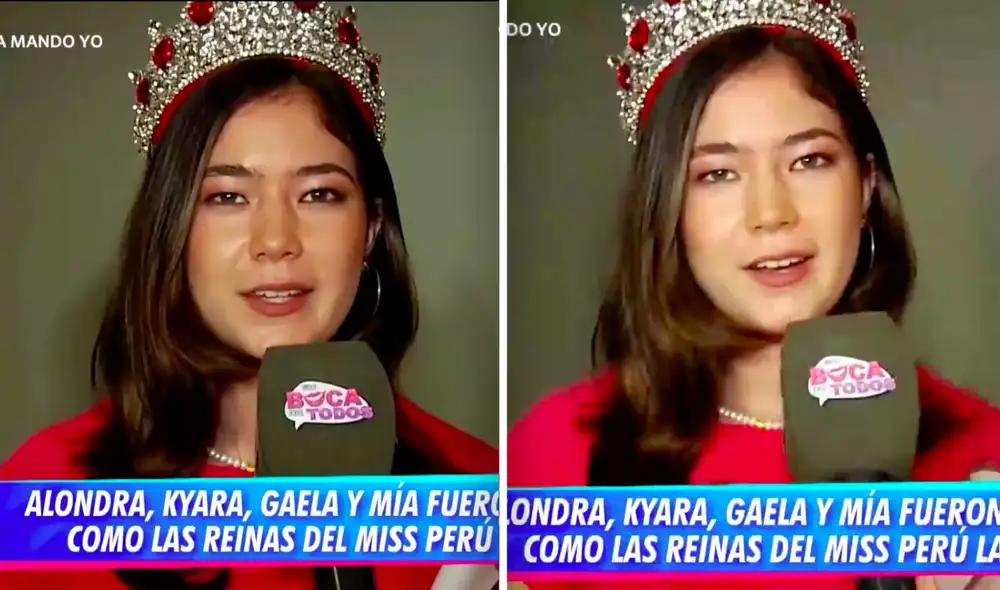 "Es un momento feliz e inolvidable para nosotros, que por favor lo puedan respetar", dijo Kyara Villanella. Foto: composición/captura En boca de todos.