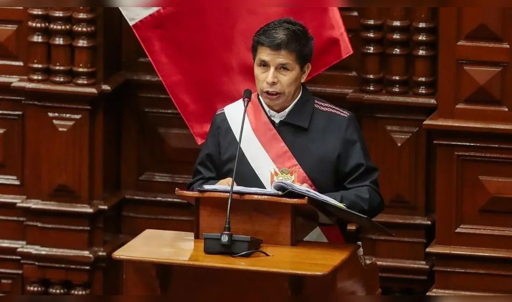 Pedro Castillo brindó un mensaje al Congreso este martes. Foto: Presidencia Pedro Castillo brindó un mensaje al Congreso este martes. Foto: Presidencia