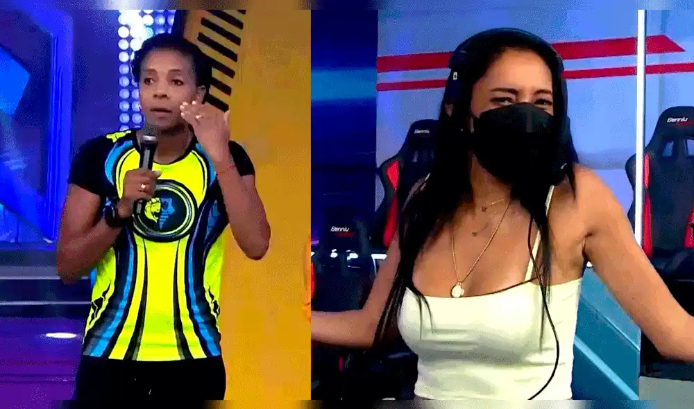 Esto es guerra: Leyla Chihuan indignada con productores del programa. Foto: composición captura de América TV