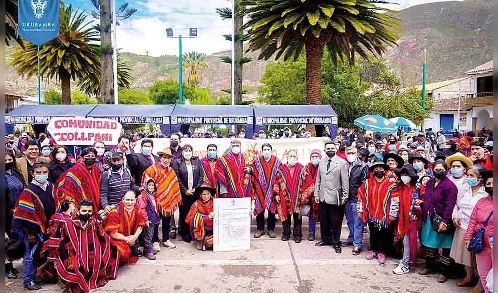 Ceremonia. Autorización a nueva empresa fue entregada en plaza de armas de Urubamba. Foto: La República