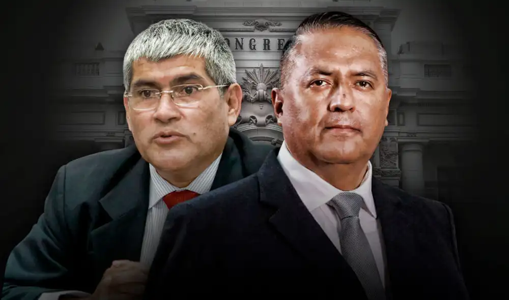 Ministro de Salud, Hernán Condori, y de Justicia, Ángel Yldefonso, juraron a dichos cargos el 8 de febrero. Foto: composición de Gerson Cardoso/La República Ministro de Salud, Hernán Condori, y de Justicia, Ángel Yldefonso, juraron a dichos cargos el 8 de febrero. Foto: composición de Gerson Cardoso/La República