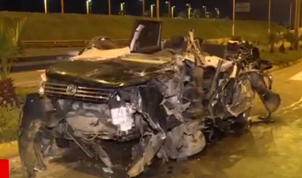 La copiloto herida fue identificada como Lisbeth Choque Valderrama (30). Foto: captura de América Noticias