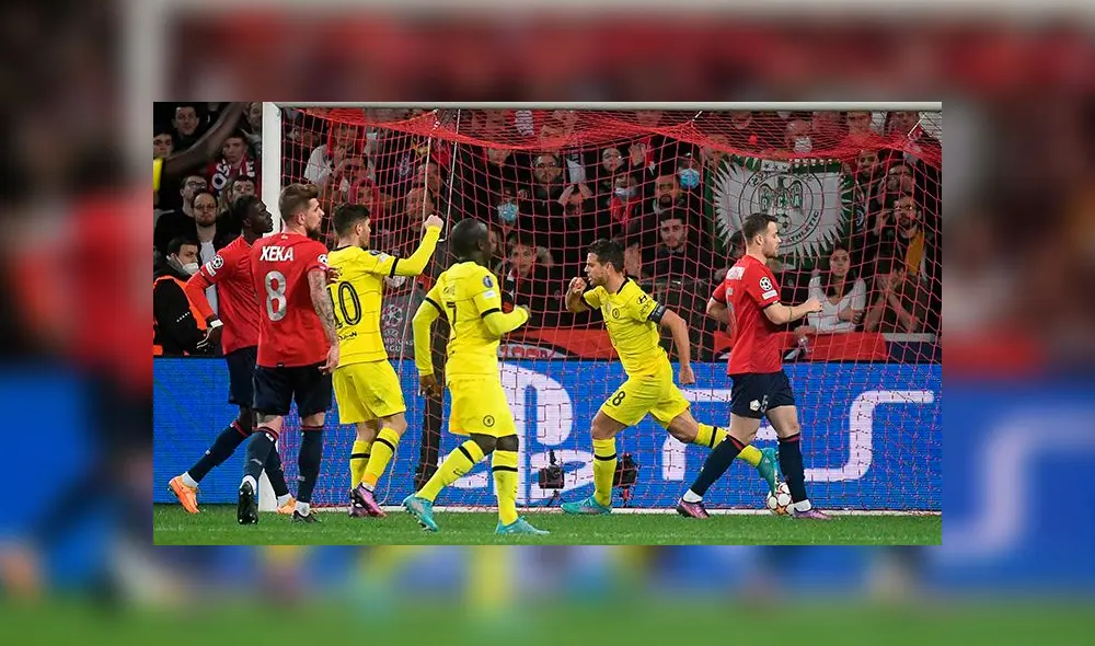 Chelsea pasó a cuartos de final de la Champions al impornerse en duelos de ida y vuelta a Lille. Foto: AFP