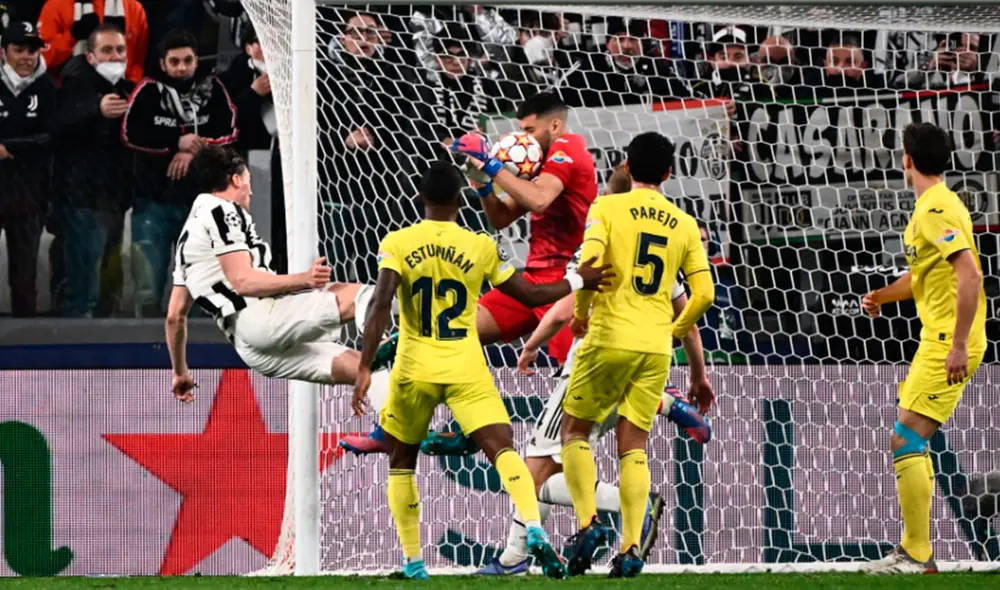 Juventus y Villarreal se enfrentan por la vuelta de octavos de Champions League. Foto: AFP Juventus y Villarreal se enfrentan por la vuelta de octavos de Champions League. Foto: AFP