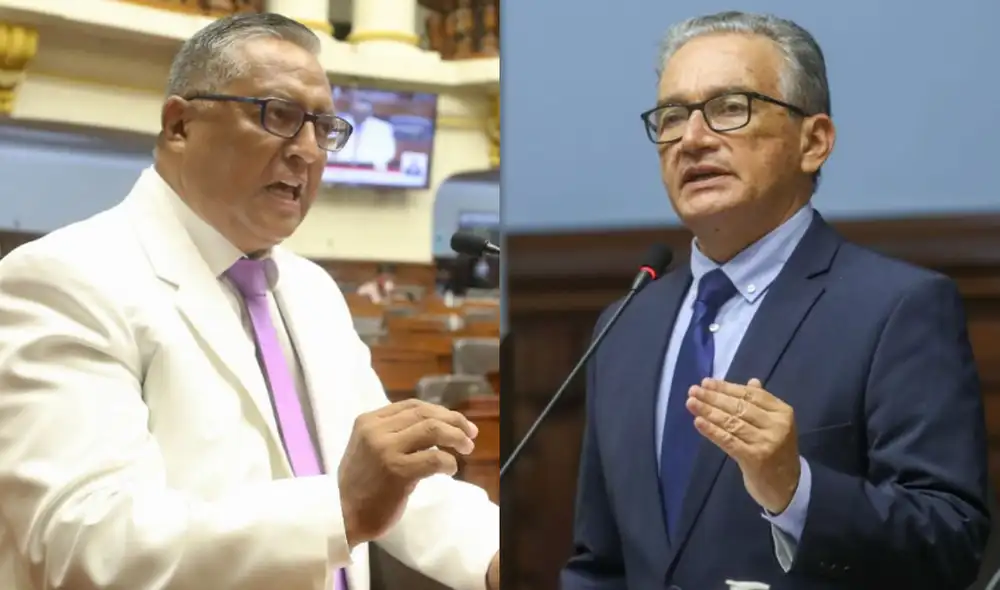 Condori se pronunció sobre Aguinaga durante su interpelación en el Congreso. Foto: composición/Congreso Condori se pronunció sobre Aguinaga durante su interpelación en el Congreso. Foto: composición/Congreso