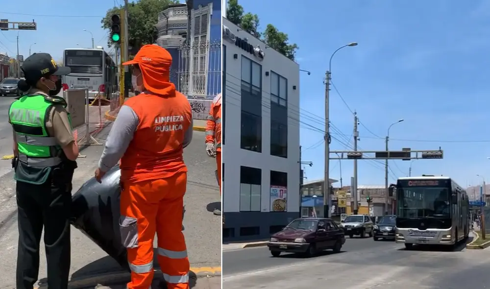 Buses del Metropolitano siguieron transitando. Foto: Instagram / @pelos_locos