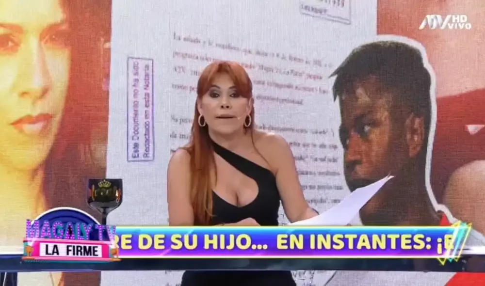 Magaly Medina hizo pública la carta notarial que Andy Polo le habría enviado con el objetivo de que ella se disculpe. Foto: ATV. Magaly Medina hizo pública la carta notarial que Andy Polo le habría enviado con el objetivo de que ella se disculpe. Foto: ATV.