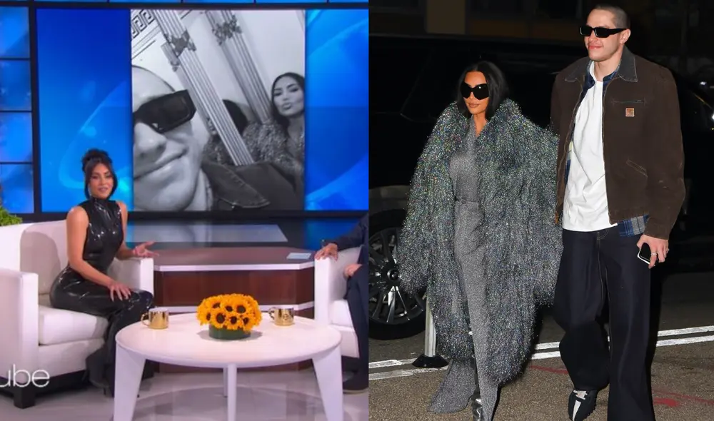 Kim Kardashian reveló más detalles de su relación con Pete Davidson. Foto: composición/ Ellen DeGeneres Show/ People