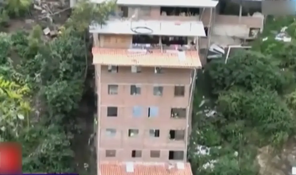 Familias serán reubicadas a otro lugar. Foto: captura de América Noticias