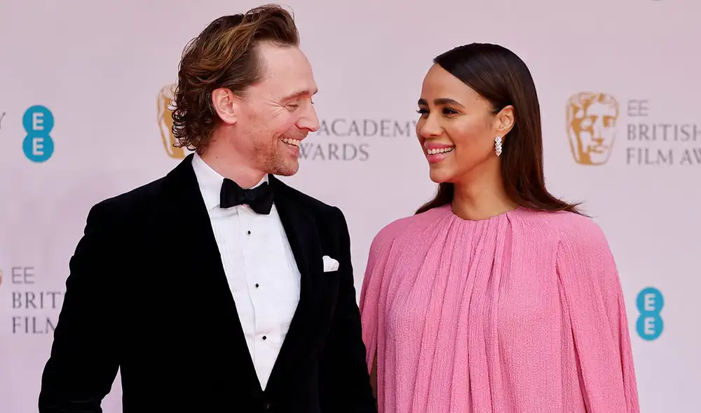 Tom Hiddleston y Zawe Ashton se conocieron en 2019, y tras 3 años de relación llegarían al altar. Foto: AFP