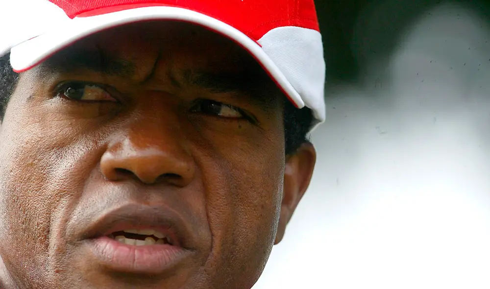 Julio César Uribe anotó en la victoria de Perú vs. Uruguay en el Centenario de 1981. Foto: Andina