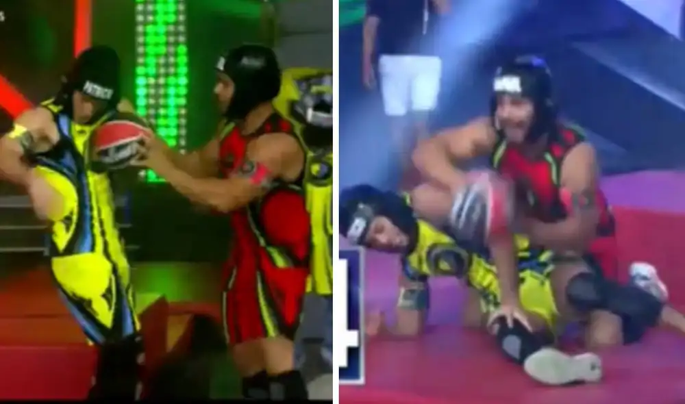 Un curioso momento se vivió en el set de "Esto es guerra". Foto: captura de América TV