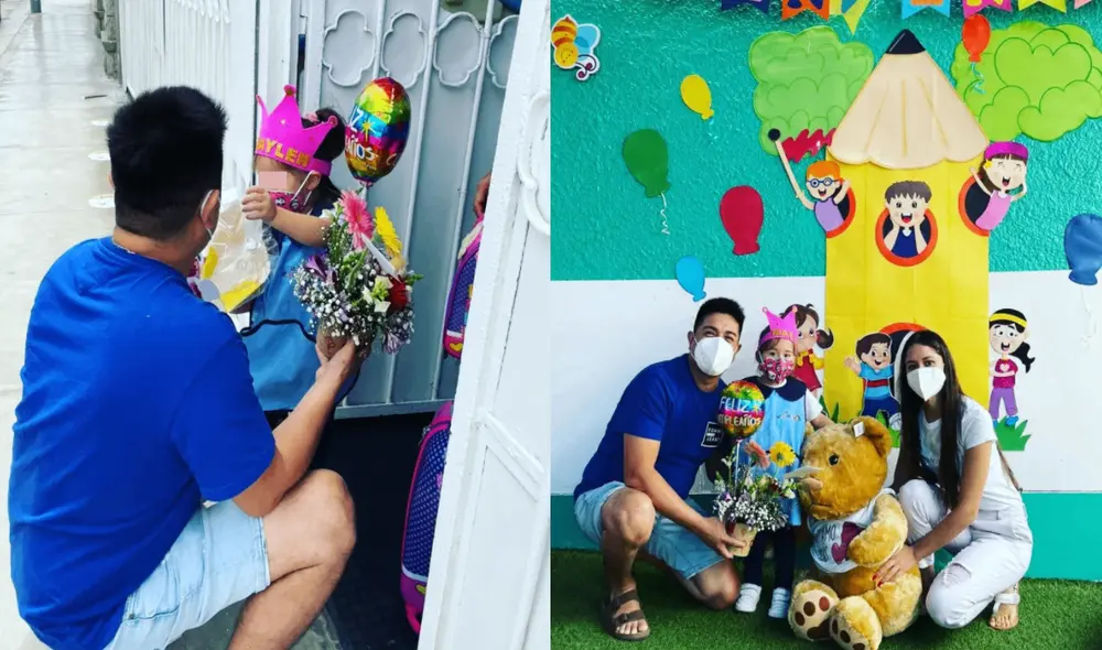 El cantante Leonard León sorprendió a su pequeña por su cumpleaños. Foto: Leonard León/Instagram