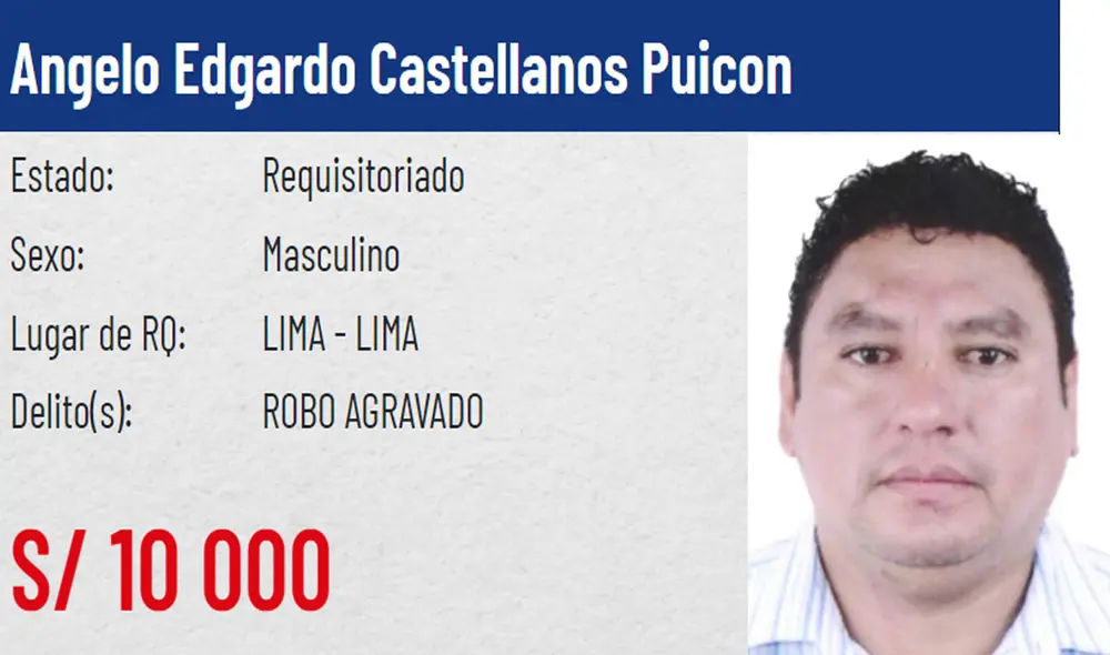 Uno de los más buscados fue capturado en El Agustino. Foto: Mininter Uno de los más buscados fue capturado en El Agustino. Foto: Mininter