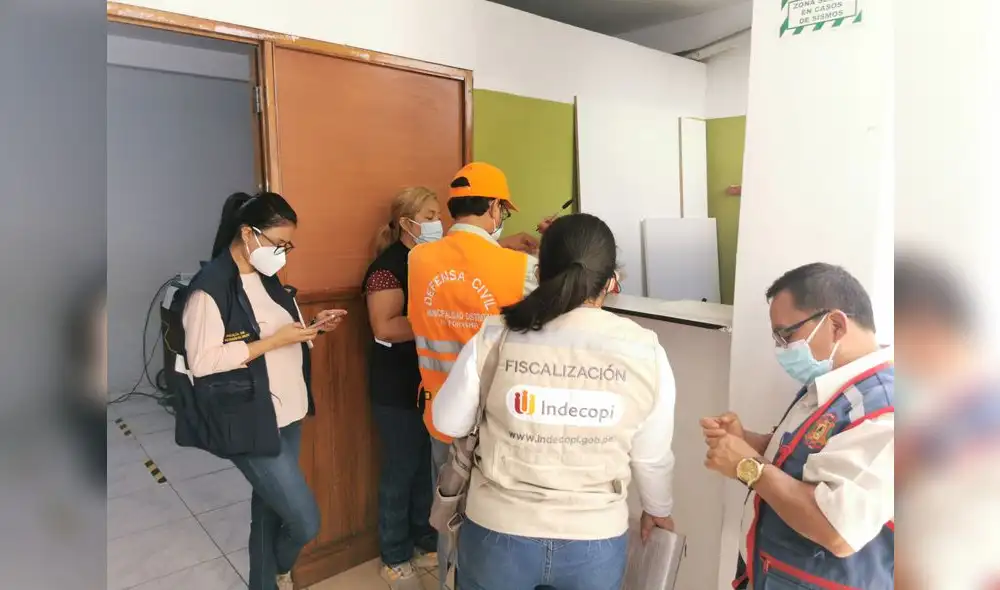 Personal de Indecopi inició la campaña “De vuelta al cole 2022”. Foto: Indecopi Personal de Indecopi inició la campaña “De vuelta al cole 2022”. Foto: Indecopi