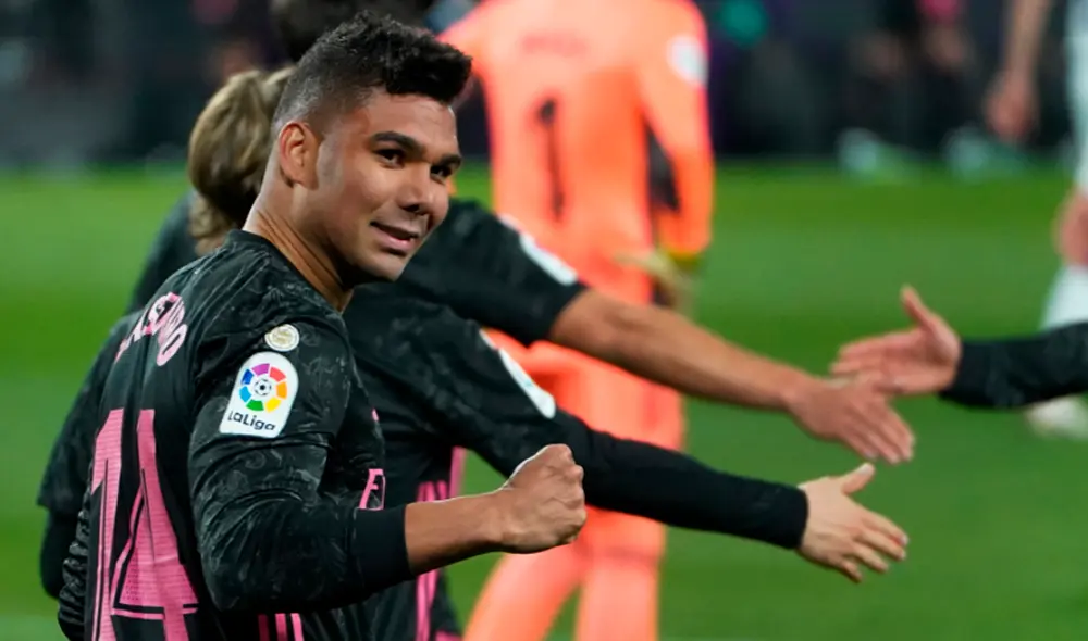 Casemiro se refirió al clásico entre Real Madrid vs. FC Barcelona. Foto: AFP